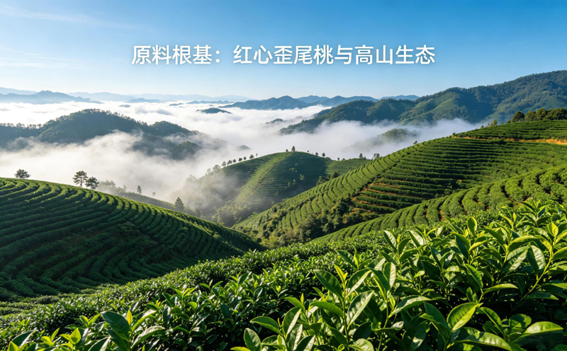 安溪高山生态茶园风光，海拔 600 米以上，云雾缭绕，茶树生长茂盛