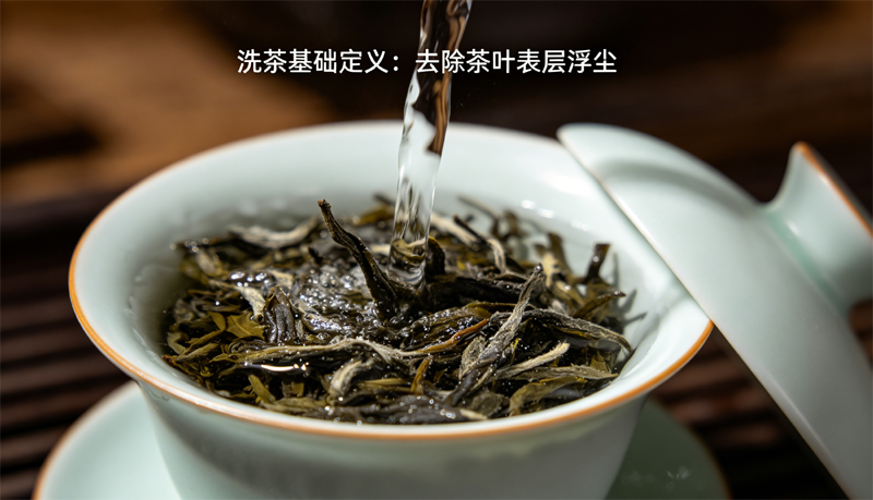 洗茶基础定义：去除茶叶表层浮尘