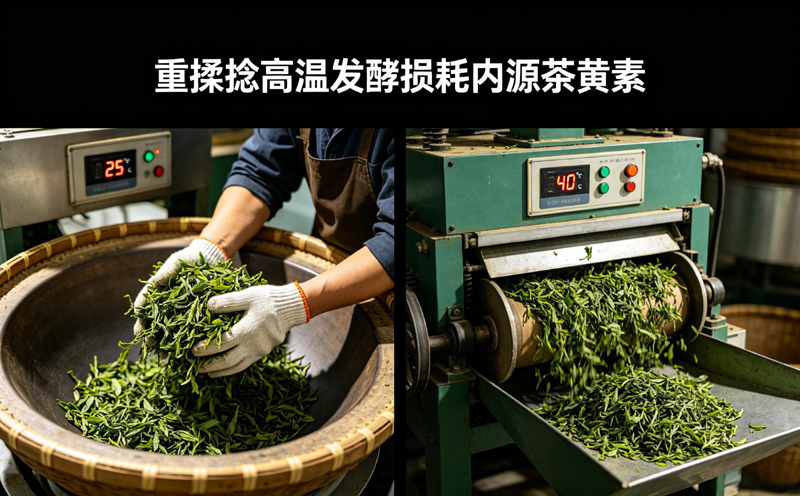 工艺误区，重揉捻与高温发酵会损耗内源茶黄素，需依靠精细加工保留茶叶鲜爽度