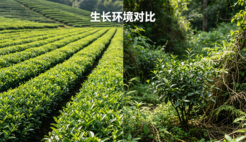 荒野茶与普通栽培茶多项区别