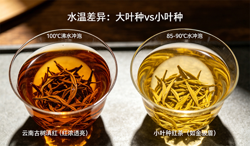 云南古树红茶沸水盖碗冲泡式