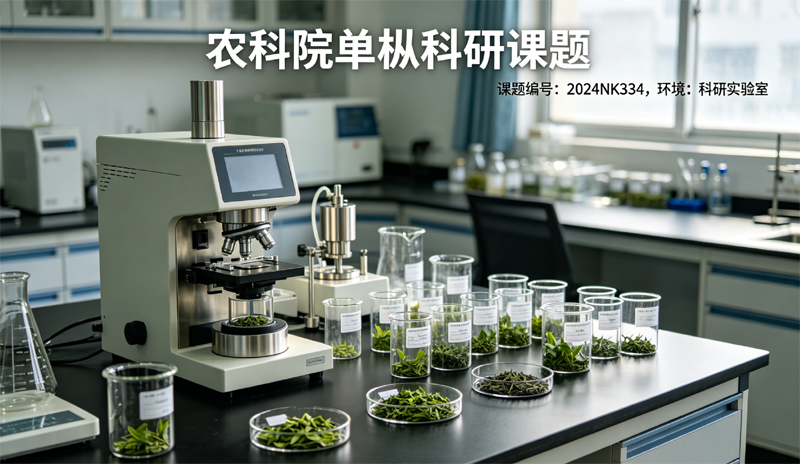 广东省农科院茶叶研究所实验室，展示凤凰单丛成分分析试验设备与科研样本