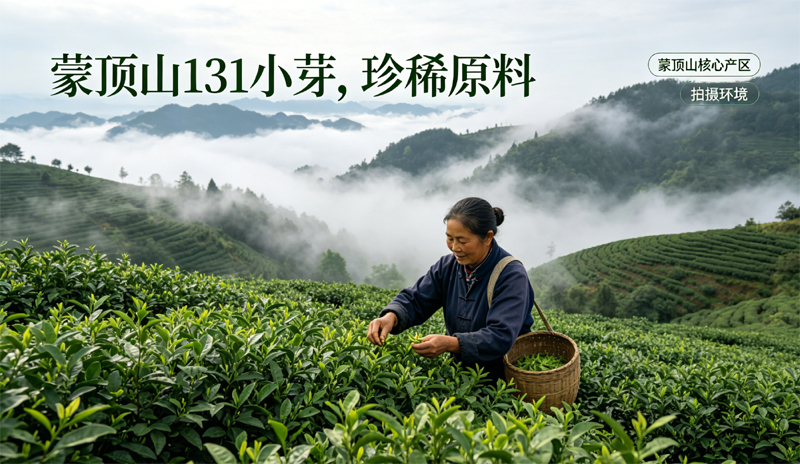 蒙顶山 131 号茶树单芽，4 万颗芽头才能做一斤干茶的珍稀原料