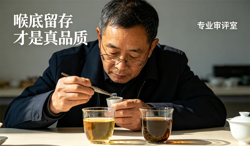 茶叶辨质不靠入口看喉间持久