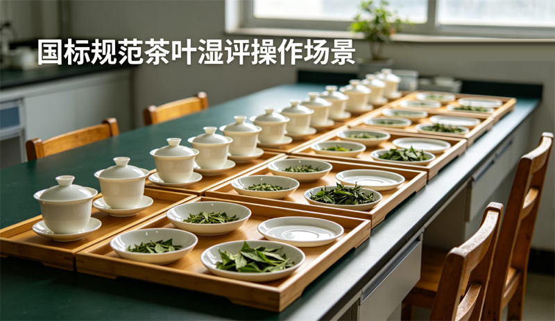 国标 GB/T23776 茶叶审评器具，国标规范茶叶湿评操作场景