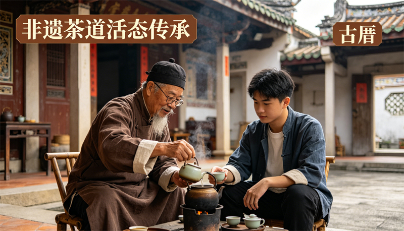 非遗属性加持,潮州工夫茶为活态茶道民俗。