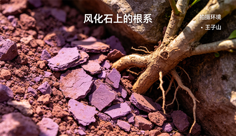 风化石上的根系